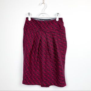 Eva Franco Anthro Pink & Grey Wool Blend Skirt